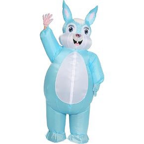 Blow-up Easter Bunny Costume Adult Inflatable Rabbit Costume Barney Full Mascot Halloween Christmas Story Easter