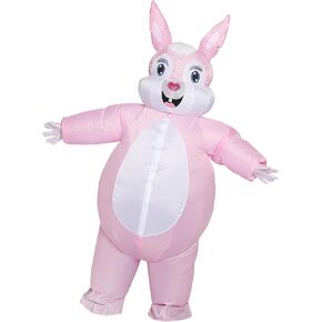 Blow-up Easter Bunny Costume Adult Inflatable Rabbit Costume Barney Full Mascot Halloween Christmas Story Easter