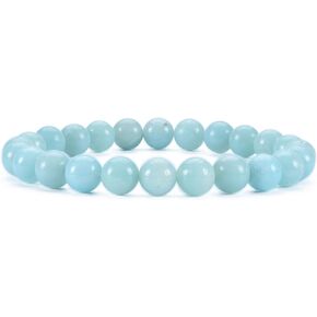 SeagullIN 8mm Beads Tiger Eye Bracelet for Women Men - Natural Gemstone Beads Bracelet for Spiritual Healing Positive Energy