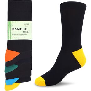 جوارب WeciBor للرجال من الخيزران رايون خفيفة الوزن بدون خياطة - مقاس 9-11/10-13/13-16 in Kuwait