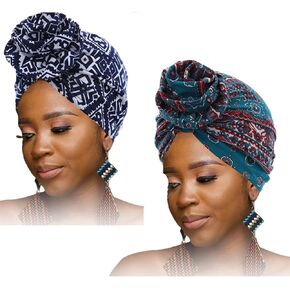 Woeoe African Turban Head Wrap Soft