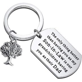 BEKECH Son-in-Law Keychain The Only Thing Better Than Having You As My Son-in-Law Is Keychain
