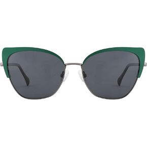 AOOLIA Cat Eye Sunglasses Women Men Vintage Polarized Sunnies Metal Frame Driving Anti-Glare UV400 for Summer Vacation