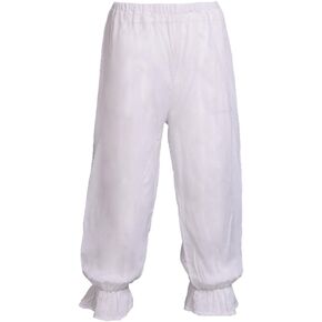 BLESSUME Victorian Lady Pantaloons White Bloomers Underpants
