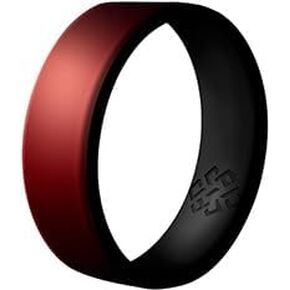 Knot Theory 2-Toned Silicone Rings - Breathable Comfort Fit in 6mm Bandwidth
