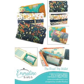 The Road Trip Wallet Pattern by Emmaline Bags