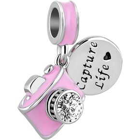 Capture Life Camera Charm Compatible with Pandora Charms Bracelets