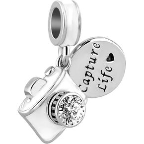 Capture Life Camera Charm Compatible with Pandora Charms Bracelets