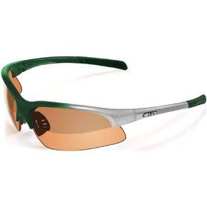 نظارات شمسية Maxx Domain Sport Golf لركوب الدراجات النارية باللون الأخضر والفضي مع عدسات كهرمانية عالية الوضوح in Kuwait