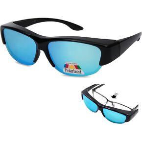 EYEGUARD Fit Over Polarized Lens Cover Sunglasses - Wear Over Prescription Glasses