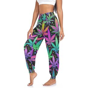 Women Boho Trousers Comfy Sweatpants Yoga Urban Dance Pants S-2XL
