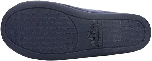 Dearfoams Women's Micro Velour Embroidered Closed Back, Peacoat, Size 7.0 in Saudi Arabia