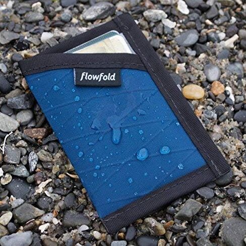 Flowfold Minimalist Card Holder Durable Slim Front Pocket Wallet, Card Holder Wallet Made in USA (Navy Blue) in Saudi Arabia