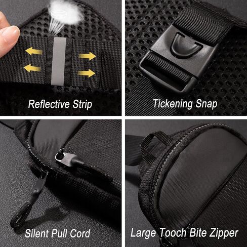 Mini Sling Bag Men Women Small Crossbody Bag Waterproof Phone Chest Bag Fanny Packs Personal Pocket Bag Hiking Backpack in Saudi Arabia