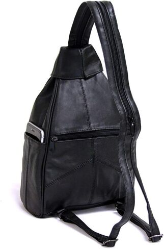 Bellino Leather Mini Backpack, Black in Kuwait