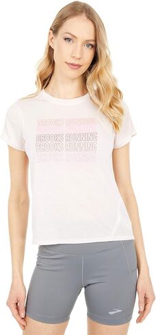 Brooks womens Distance Graphic Short Sleeve in Saudi Arabia