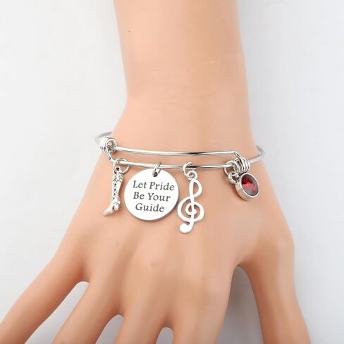 KEYCHIN Red Boots Musical Bracelet Broadway Musical Theatre Gifts Let Pride Be Your Guide Jewelry Boots Broadway Merchandise in Saudi Arabia