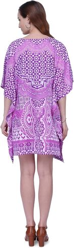 Miss Lavish Women's Kaftan Tunic Kimono Dress Summer Evening Plus Size Beach Cover up 10-24 in Kuwait