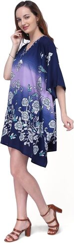 Miss Lavish Women's Kaftan Tunic Kimono Dress Summer Evening Plus Size Beach Cover up 10-24 in Kuwait
