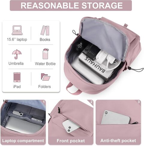 Black Middle School Backpack Waterproof Laptop College Backpack For Men Women High School Aesthetic Small Travel Bookbag Simple Bookbag For Teens Girls Boys in Saudi Arabia