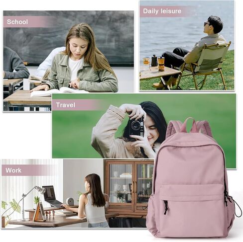 Black Middle School Backpack Waterproof Laptop College Backpack For Men Women High School Aesthetic Small Travel Bookbag Simple Bookbag For Teens Girls Boys in Saudi Arabia