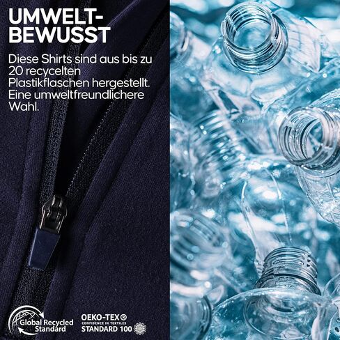 قميص DANISH ENDURANCE للرجال بأكمام طويلة وسحاب 1/2 للتمرين، خفيف الوزن ومطاط in Kuwait