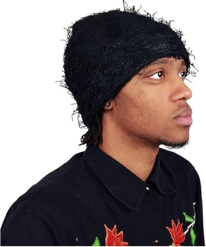 Yeat Distressed Ski Mask - A Furry Knitted Balaclava Full Face Mask for Men and Women Cold Weather Gear. in Saudi Arabia