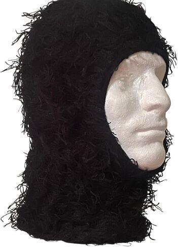 Yeat Distressed Ski Mask - A Furry Knitted Balaclava Full Face Mask for Men and Women Cold Weather Gear. in Saudi Arabia