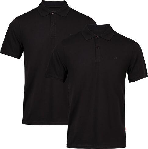 DANISH ENDURANCE Men's Polo Shirt, Organic Cotton, Short Sleeve, Classic in Kuwait