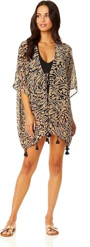 Catalina Women's Standard Printed Sheer Kimono Beach Swimsuit Coverup in Saudi Arabia