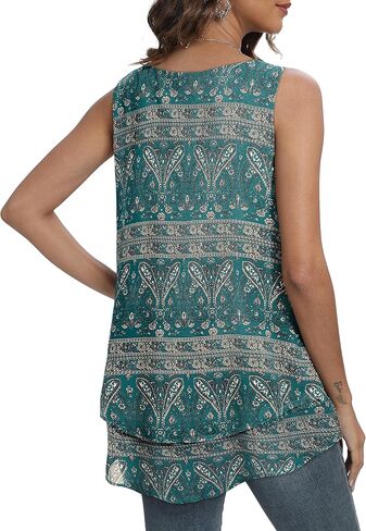 CHICGAL المرأة الصيف تانك القمم عارضة الدبابات أكمام المحملة لطيف فضفاض صالح تي شيرت سترة in Kuwait