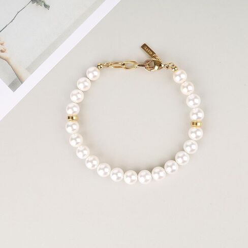 GAVU Men's Simple Shell Pearl Bracelet in Saudi Arabia