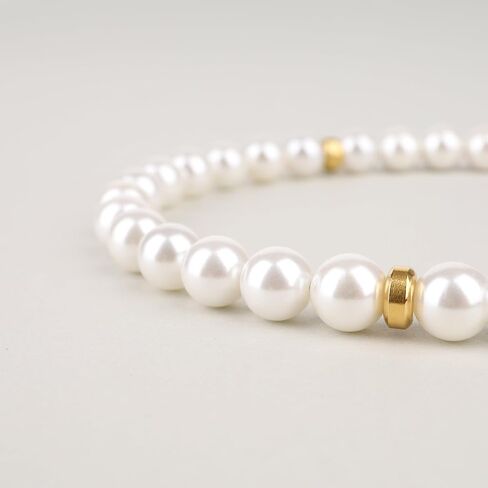 GAVU Men's Simple Shell Pearl Bracelet in Saudi Arabia