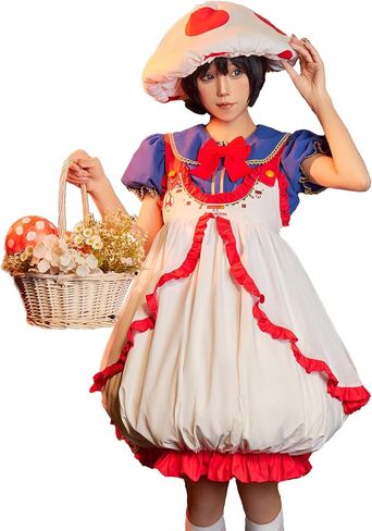 miccostumes Women Costume Anime Doll Cosplay Kawaii Top and Dress with Hat and Socks in Saudi Arabia