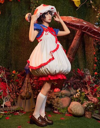 miccostumes Women Costume Anime Doll Cosplay Kawaii Top and Dress with Hat and Socks in Saudi Arabia