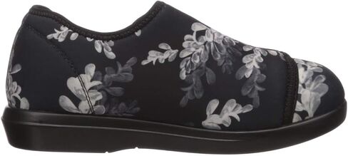Propét womens Cush 'N Foot Slipper, Black Floral, 9.5 XX-Wide US in Saudi Arabia