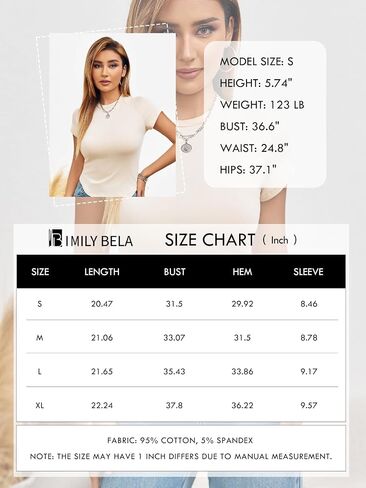 Imily Bela Women's Casual Basic Crop Top Short Sleeve Crewneck Curved Hem Slim Fit Going Out Y2K Tee Tops in Saudi Arabia