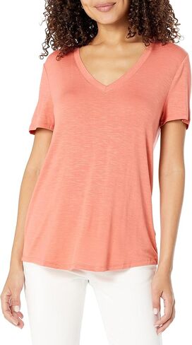 GAP Women's Luxe Short Sleeve V-Neck T-Shirt in Saudi Arabia