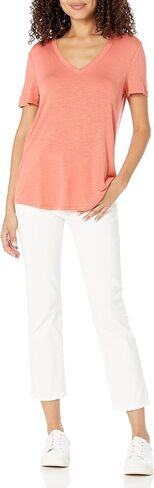 GAP Women's Luxe Short Sleeve V-Neck T-Shirt in Saudi Arabia
