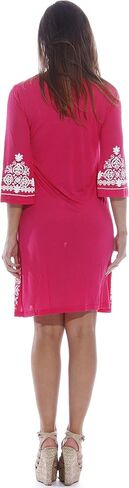 Just Love Womens 3/4 Sleeve Swimsuit Cover Up Casual Tunic Resort Wear in Kuwait