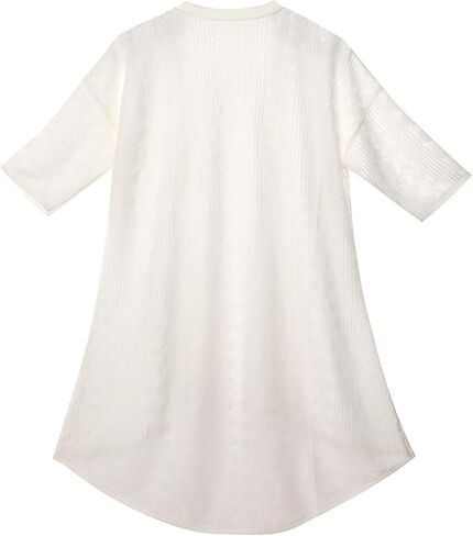 GABERLY Solid Lightweight Knit Kimono Casual Cardigan Short Sleeve Loose Beach Wear Bathing Suit Cover Up Blouse for Women in Saudi Arabia