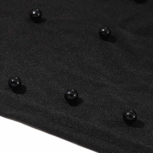 YBSHIN Women Flower Head Wrap Black African Pearl Turban Beanie Head Scarf Chemo Cap Hat for Cancer Hairloss Headcover in Kuwait