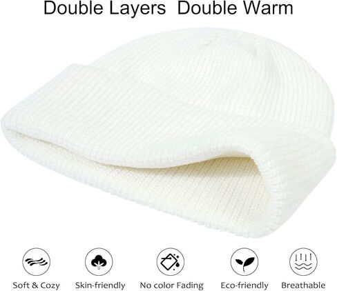 قبعة متماسكة للنساء من Muryobao قبعة شتوية ناعمة دافئة محبوكة على شكل جمجمة مكبلة in Kuwait