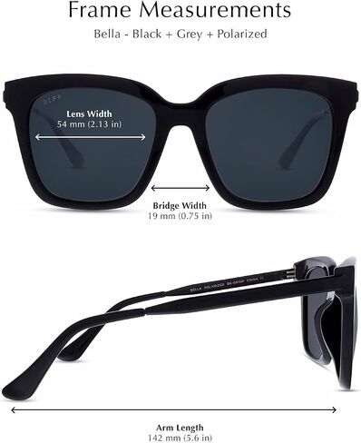 DIFF Bella Designer Square Oversized Sunglasses for Women UV400 Protection, Fashion Green Colors in Saudi Arabia