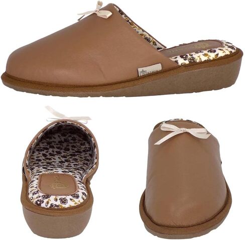 شبشب STAHL الصيفي للنساء، جلد الغنم الأصلي عالي الكثافة ونعل مضاد للانزلاق مع بطانة فائقة النعومة للاستخدام الداخلي/الخارجي in Kuwait