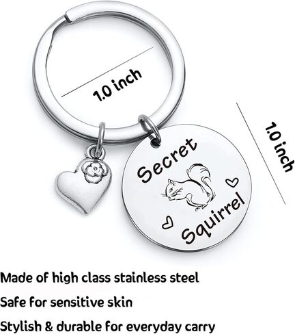 Squirrel Lover Jewelry Animal Gift Squirrel Owner Jewelry Animal Keychain Best Friend Gift in Kuwait