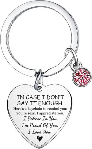 Nzztont I Love You Keychain Gift for Valentine's Day Girlfriend Gifts from Boyfriend Romantic Gifts for Wife Girlfriend Valentines Present for Women Couple Gift in Kuwait