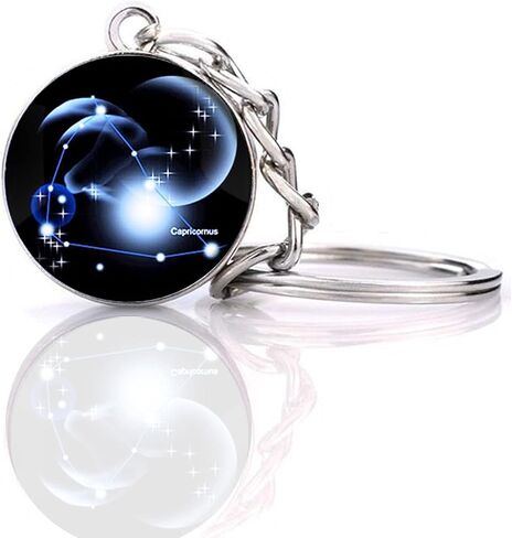 Zodiac 12 Constellation Glow In The Dark Creative Galaxy keychain in Saudi Arabia
