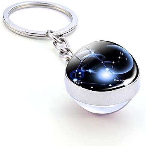 Zodiac 12 Constellation Glow In The Dark Creative Galaxy keychain in Saudi Arabia