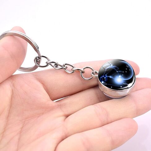 Zodiac 12 Constellation Glow In The Dark Creative Galaxy keychain in Saudi Arabia